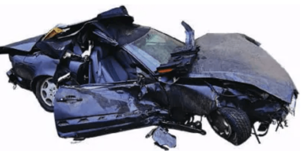 flex wheeler car crash